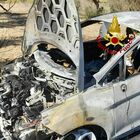 Sterpaglie e auto a fuoco in contrada Calamate: malore per un 60enne a Gallipoli