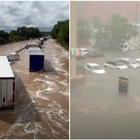 Francia, il maltempo colpisce il sud del Paese: le autrostrade diventano fiumi