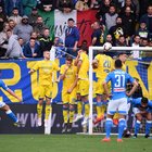 Frosinone-Napoli, fa festa Mertens: un gol che vale Maradona. Ciociari a un passo dalla B