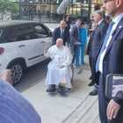 Papa Francesco a Saxa Rubra per registrare "A sua immagine", è la prima volta di un pontefice negli studi Rai