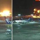 Aereo si scontra in volo e va a fuoco, l'atterraggio choc tra le fiamme: passeggeri in fuga