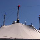 Cirque du Soleil a Roma, l'innalzamento del tendone
