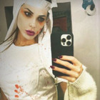 Ilary Blasi mai vista, costume di Halloween stile sposa cadavere. Le storie Instagram esilaranti