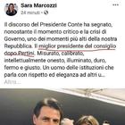 M5S, gaffe di Sara Marcozzi: «Conte miglior premier dopo Pertini». Poi corregge il post
