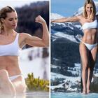 Michelle Hunziker, sorpresa in bikini sulla neve: «Sembra una 20enne, altro che nonna»