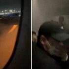 Aereo a fuoco dopo lo scontro, il video girato a bordo dai passeggeri: le urla, il fumo e le fiamme dal finestrino