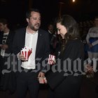 Matteo Salvini e la nuova fidanzata Francesca Verdini al cinema a Roma