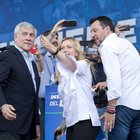Salvini-Meloni-Tajani, quell'accordo sotto il palco: non parliamo di Mes