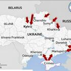 Ucraina, la mappa della guerra in tempo reale