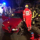 UN ALTRO INCIDENTE AD AVIANO Perde il controllo della Alfa Romeo: resta incastrato, grave un 26enne