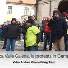 Discarica Valle Galeria, la protesta in Campidoglio