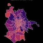 Roma, mappa contagi: zona rossa dalla Garbatella al centro storico, zona "viola" fuori Gra