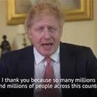 Il videomessaggio di Boris Johnson appena dimesso dall'ospedale