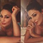 Anna Tatangelo sexy sul letto, gli scatti (senza parole) mandano in tilt Instagram