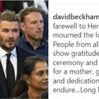 David Beckham ai funerali della Regina
