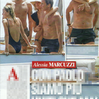 Alessia Marcuzzi e Paolo Calabresi in barca con i figli Tommaso e Mia (Chi)