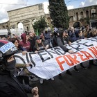 Desirée, sit-in di Forza Nuova a Porta Maggiore (foto Paolo Caprioli/Ag.Toiati)