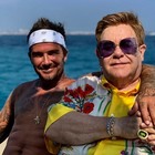 David Beckham ed Elton John, la foto che spopola su Instagram