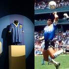 Maradona “mano de Dios”, la maglia di Argentina-Inghilterra venduta all'asta a 8,8 milioni di euro