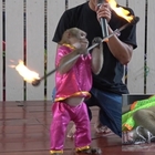 Scimmie incatenate e costrette a dare spettacolo con il fuoco per i turisti. Le immagini fanno il giro del mondo