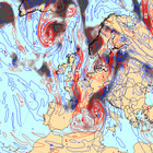 Uragano mediterraneo Rea in Italia: dove si trova