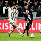 Juventus-Psg 1-2, Bonucci non basta contro Mbappé e Mendes: bianconeri in Europa League