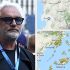 La rabbia di Flavio Briatore su Instagram: «Non ci sono voli per la Sardegna!»