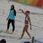 • Beach volley, le ragazze egiziane giocano col velo -Fotogallery