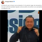 Berlusconi, Meloni posta video del Cav che dice: «Poveri comunisti». E spiega: «A chi offende avrebbe risposto così»