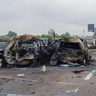Incidente in autostrada, 4 morti carbonizzati