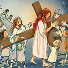 La Via Crucis del Papa e dei bambini schiacciati dalla Dad