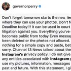 FAKE: Instaagram ha modificato le regole sui diritti d'autore delle foto