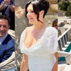 Alena Seredova, oggi il matrimonio con Alessandro Nasi a Noto: abito bianco con spacco, nuvole di fiori e location da sogno