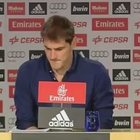 Casillas, le lacrime del campione alla conferenza stampa di addio al Real Madrid