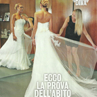 Annalisa Minetti prova l'abito da sposa (Diva e donna)