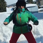 Il balletto della tiktoker sulla neve