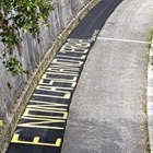 Roma, nuova pista ciclabile Lungotevere, sull'asfalto compare la scritta: «E non lasciano l'erba»