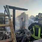 Colonna, casa distrutta dal fuoco a Colle Sant'Andrea: anziano in fuga si salva