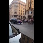 Video Il passaggio di Trump in centro a Roma