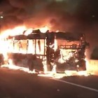 Roma, autobus in fiamme sul Gra: l'autista illeso per miracolo