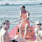Totti e Ilary Blasi a Sabaudia: addio yacht, la gita è sul pattino di salvataggio