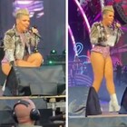 Pink canta al concerto e una fan le lancia le ceneri della mamma morta sul palco. La reazione spiazzante della cantante
