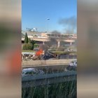 Incidente sulla Pontina: camion in fiamme, chilometri di code
