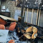 immagine Fiamme al bar-pasticceria Empire di Aversa, locale distrutto