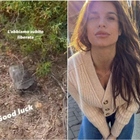 Elisabetta Canalis blocca il traffico e salva una tartaruga: «Rischiava di diventare una frittella»