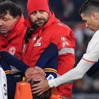 Roma-Juve, infortunio di Zaniolo: centrocampista trasportato in ambulanza in ospedale