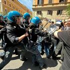Roma, scontri tra agenti di polizia e manifestanti diretti agli Stati generali della Natalità