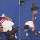 La ragazza si allena in palestra, un uomo entra e tenta di violentarla: la sua reazione è eroica VIDEO