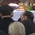 Berlusconi alla cerimonia funebre