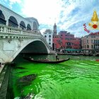 Venezia, l'acqua del Canal Grande diventa verde Ipotesi liquido "tracciante" (usato dagli idraulici)